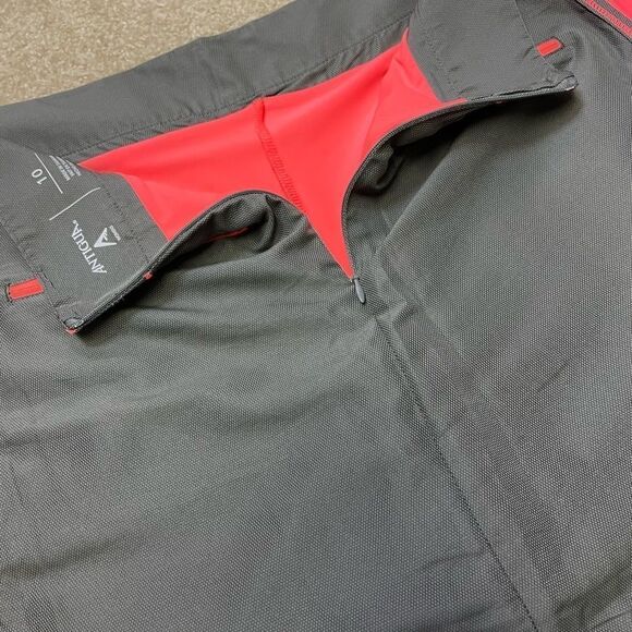 ANTIGUA Dark Grey/Florescent Pink Golf Skort. Sz 10 - Picture 3 of 7